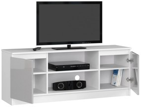 TV stolík Dariel  (biela + metalický lesk). Vlastná spoľahlivá doprava až k Vám domov. 1069772