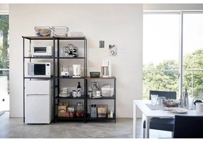 Matne čierny oceľový regál 60x90x46,5 cm Tower – YAMAZAKI