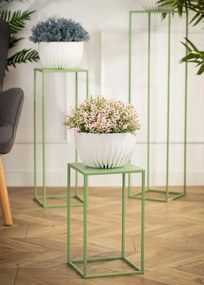 STOJAN NA KVETINÁČ SIMPLE 40X24X24 CM ZELENÁ