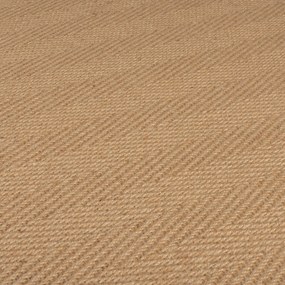 Flair Rugs, Behúň Herringbone Border Kira Black, 60x230, béžová, chodba / predsieň