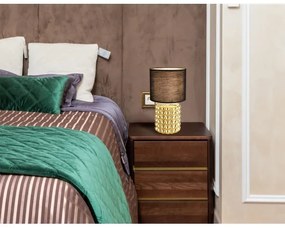 Globo 21626 - Stolná lampa VALENTINO 1xE14/40W/230V čierna/zlatá