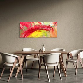 Obraz abstrakcie - maľba (120x50 cm)