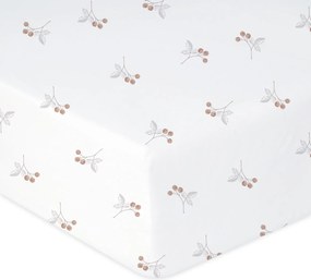 Babymatex Bavlnené prestieradlo do postieľky 60x120 cm - Maliny