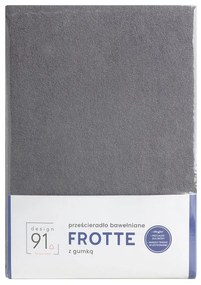 PRESTIERADLO FROTÉ S GUMIČKOU 220X200+20CM 170 SIVÁ