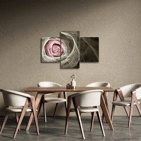 Obraz - Abstraktné ruže svetlo ružová (90x60 cm)