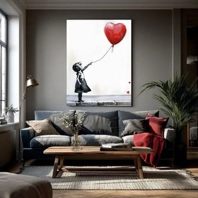 Obraz Heart Balloon Girl | Talianske plátno