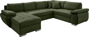 XXXLutz SEDACIA SÚPRAVA, textil, tmavozelená P & B - Sedačky - 002310003040