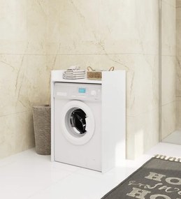 Kúpeľňová skrinka na práčku FIN biela