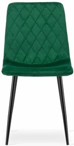 Kreslo TURIN - tmavozelený zamat