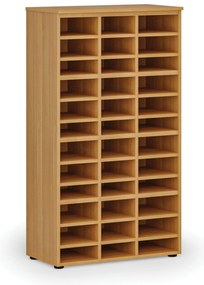 Triediaci regál PRIMO WOOD, 800 x 420 x 1434 mm, 36 priehradok, buk