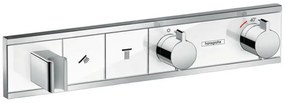 Hansgrohe RainSelect, termostatická sprchová batéria pod omietku, na 2 výstupy, biela/chrómová, HAN-15355400
