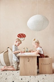 OYOY Detský silikónový hrnček Pear Pale Mint
