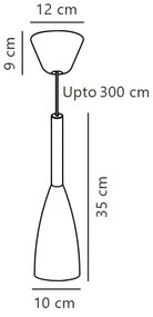 DFTP by Nordlux - Luster na lanku PURE 1xE27/40W/230V biela/orech