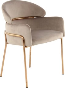 XXXLutz STOLIČKA S PODRÚČKAMI, zamat, taupe MID.YOU - Stoličky - 005937046804