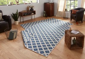 Obojstranný koberec Hanse Home Twin Nizza modrý / krémový