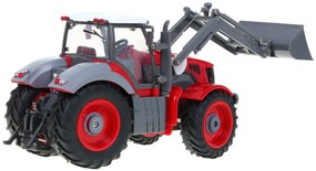 RAMIZ : RC traktor s vlečkou 2,4Ghz 1:28 červený RTR