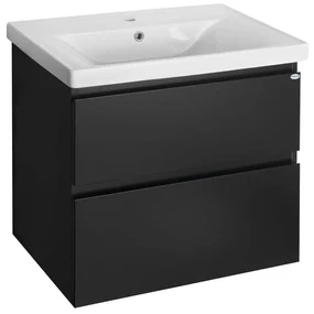 Aqualine Aqualine, ALTAIR umývadlová skrinka 67x60x45cm, čierna matná, AI670