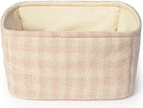 Svetloružový látkový detský kôš na hračky 30x20x20 cm Swan Rose – Lorena Canals