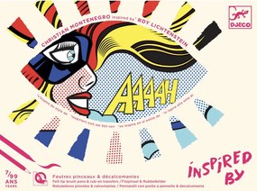 Djeco Kreatívna sada Inspired By Roy Lichtenstein Akčné hrdinky