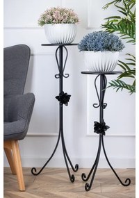 Stojan na kvety 95x39 cm čierna