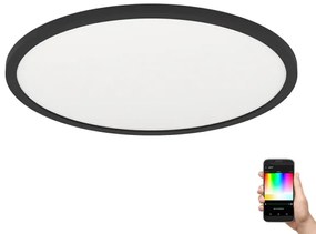 Eglo 900092 - LED RGBW Stmievateľné stropné svietidlo ROVITO-Z LED/16,5W/230V čierna