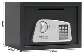 Rottner Nábytkový trezor JUPITER 3 EL SLOT