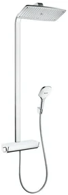 Hansgrohe Raindance Select E, sprchový set Showerpipe 360 s termostatom, EcoSmart 9 l/min, biela/chróm, HAN-27286400