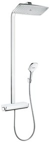 Hansgrohe Raindance Select E, sprchový set Showerpipe 360 s termostatom, EcoSmart 9 l/min, biela/chróm, HAN-27286400