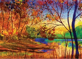 Manufakturer -  Tapeta Autumn painting