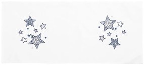 Boma Trading Vianočný behúň Blue stars, 40 x 90 cm