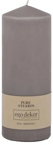 Sivá sviečka Eco candles by Ego dekor Top, doba horenia 50 h