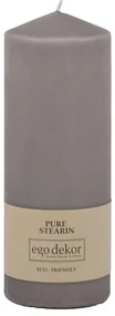 Sivá sviečka Eco candles by Ego dekor Top, doba horenia 50 h