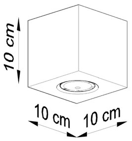 QUAD Stropné svetlo, drevo SL.0493 - Sollux