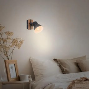 Briloner 2742-015 - Nástenné bodové svietidlo RETRO 1xE27/25W/230V čierna