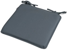 Vonkajší podsedák na stoličku SEDINO 38x38cm, čierny