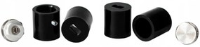 Regnis Retro, vykurovacie teleso 300x1450mm so stredovým pripojením 50mm, 582W, čierna matná, RETRO145/30/D5/BLACK