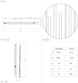 Eglo 900608 - LED Stropné svietidlo FERENTINO LED/19,5W/230V pr. 38 cm