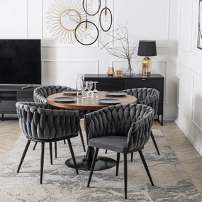 PROXIMA.store - Čalúnená jedálenska stolička ELENA FARBA: sivá