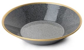 16-dielna jedálenská sada antracit/zlatá/porcelán