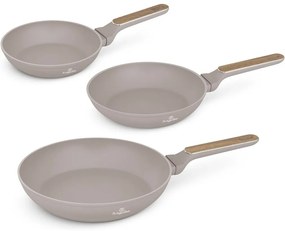 BerlingerHaus Súprava panvíc s titánovým povrchom Taupe Nordic, 3 ks