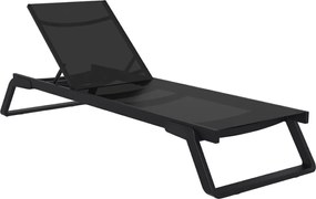 TROPIC záhradné lehátko black/black