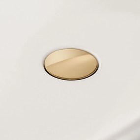 VILLEROY &amp; BOCH Finion voľne stojaca vaňa z materiálu Quaryl (bez spoja medzi panelom a vaňou), odtok v strede, 1700 x 700 x 633 mm, s prítokom, funkcia Emotion, Gold, Stone White, UBQ177FIN7N300V3RW