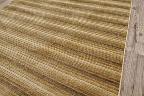 HU Zlatý pruhovaný koberec Saloon GOLD Rozmer: 50x80 cm