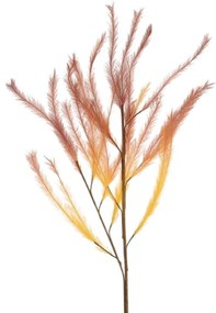 Umelá dekoratívna tráva oranžová 116 cm