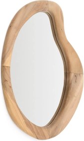 Nástenné zrkadlo s dreveným rámom 44x68 cm Selom – Kave Home