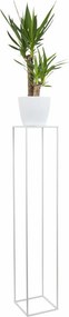 STOJAN NA KVETINÁČ SIMPLE 130X24X24 CM BIELA