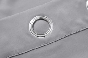 Svetlosivý záves OXFORD 140x250 cm Zavesenie: Kovové krúžky