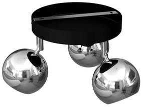 Bodové svietidlo COMET 3xGU10/8W/230V čierna/lesklý chróm
