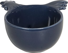 Modrá keramická miska s kohútikom - 9 * 9 * 5 cm