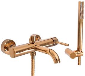 Rea Lungo, vaňová batéria s ručnou sprchovou hlavicou, medená lesklá, REA-B7987